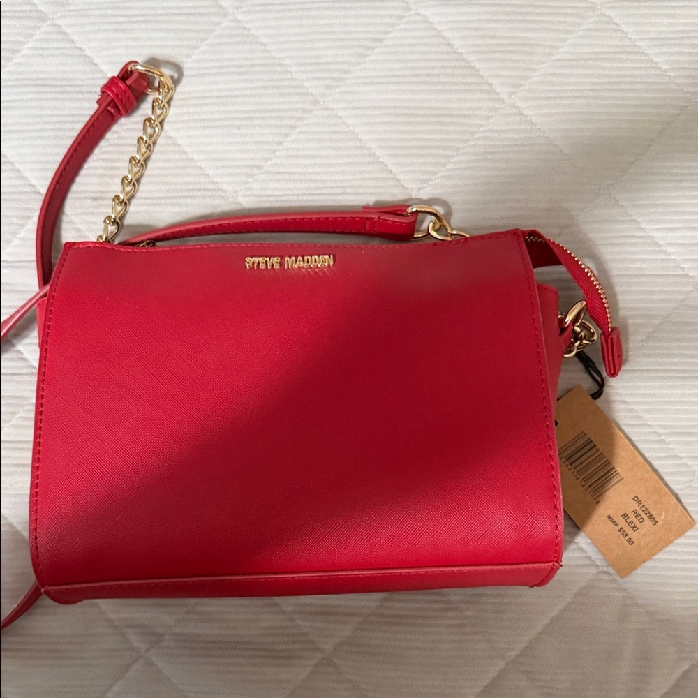 Steve Madden Bold Red Crossbody Bag